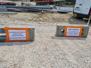 Mise en oeuvre Zone etanche